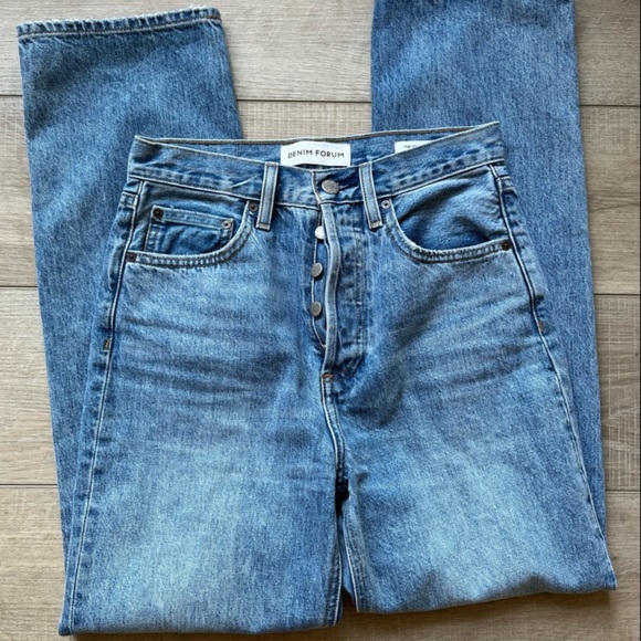 ARITZIA DENIM FORUM JONI HIGH RISE 90s LOOSE JEANS 24 x 29L - Picture 3 of 5